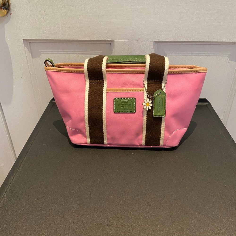 Pink Coach Tote Bag